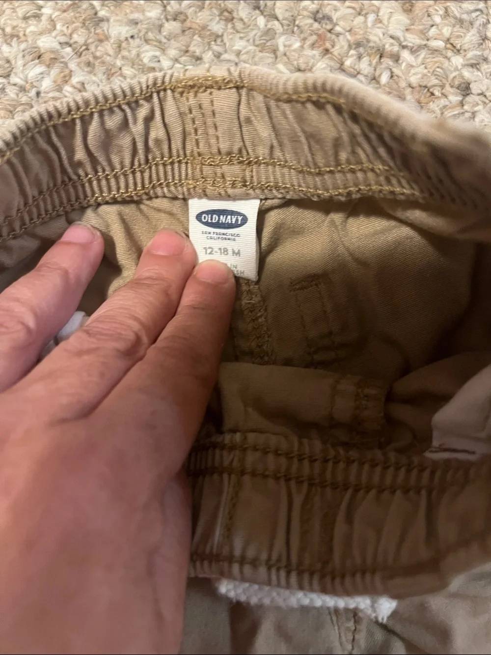 Old Navy Tan Drawstring Kids Shorts